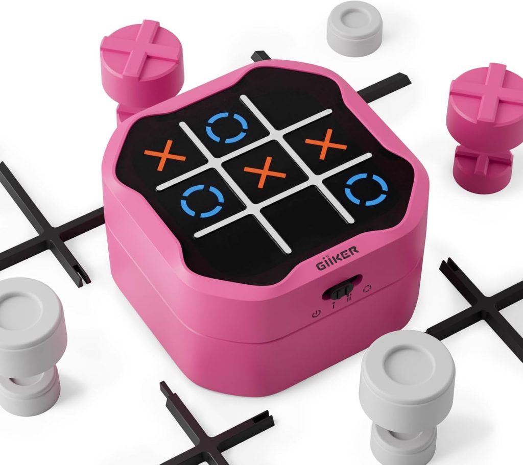 GiiKER Tic Tac Toe Bolt Game, 3-in-1 Handheld Puzzle Game Console, Portable Travel Games for Educational and Memory Growth, Fidget Toys Board Games for Kids and Adults, Birthday Gifts for All Ages GiiKER Tic Tac Toe Bolt Game, 3-in-1 Handheld Puzzle Game Console, Portable Travel Games for Educational and Memory Growth, Fidget Toys Board Games for Kids and Adults, Birthday Gifts for All Ages