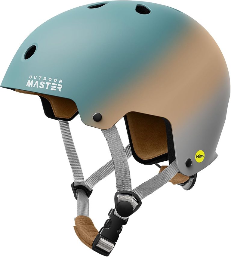 OutdoorMaster MIPS Skateboard Helmet – Two Removable Liners Ventilation Multi-Sport Scooter Roller Skate Inline Skating Rollerblading for Kids, Youth & Adults