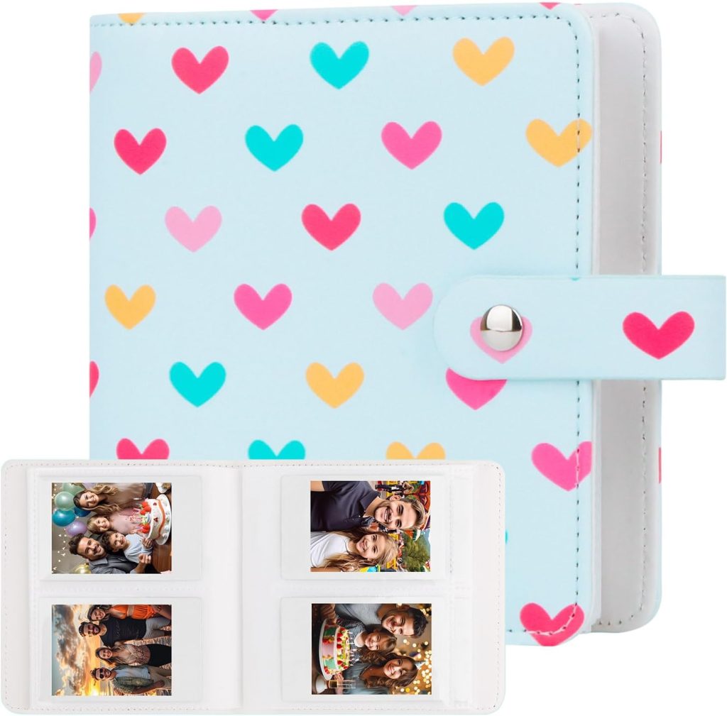 112 Pockets Photo Album for Fujifilm Instax Mini Camera, Photo Album for Polaroid Mini Films, Leather Cover, 2×3 Photo Album for Instax Mini 12 11 9 40 90 8 7 Evo LiPlay Instant Camera (Blue) 112 Pockets Photo Album for Fujifilm Instax Mini Camera, Photo Album for Polaroid Mini Films, Leather Cover, 2×3 Photo Album for Instax Mini 12 11 9 40 90 8 7 Evo LiPlay Instant Camera (Blue)