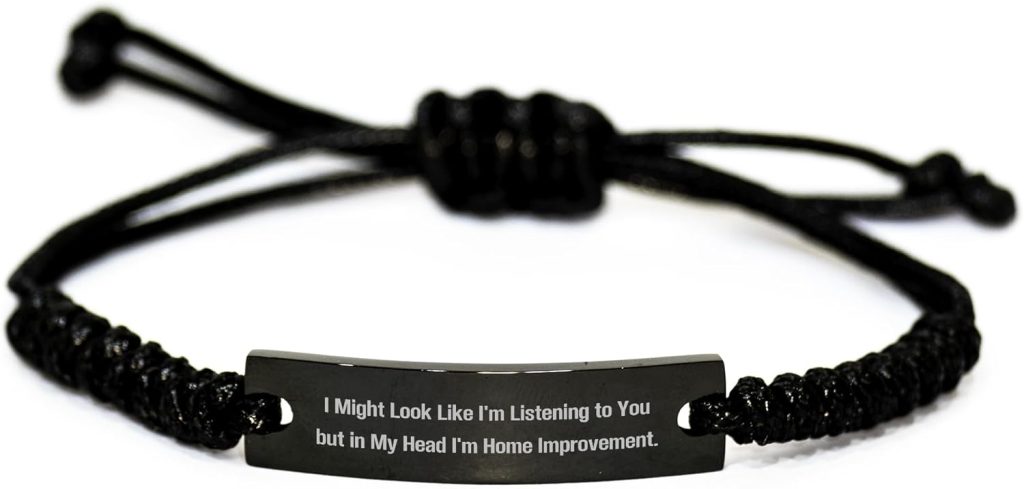 Home Improvement Rope Bracelet Funny Gift Ideas for Friends and Family Christmas Memorable Presents Home Improvement Rope Bracelet Funny Gift Ideas for Friends and Family Christmas Memorable Presents