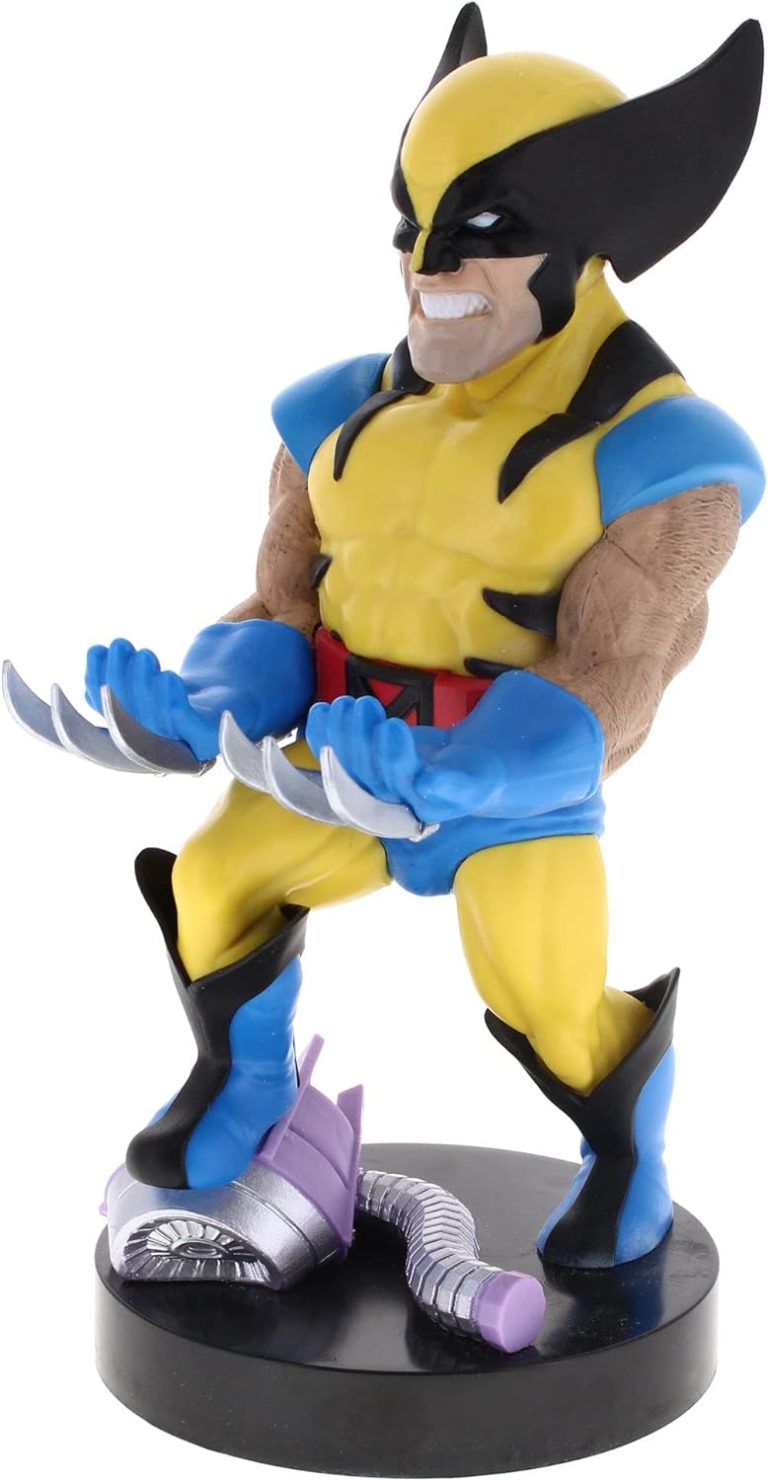 Exquisite Gaming: Marvel Wolverine – Original Mobile Phone & Gaming Controller Holder, Device Stand, Cable Guys, Licensed Figure