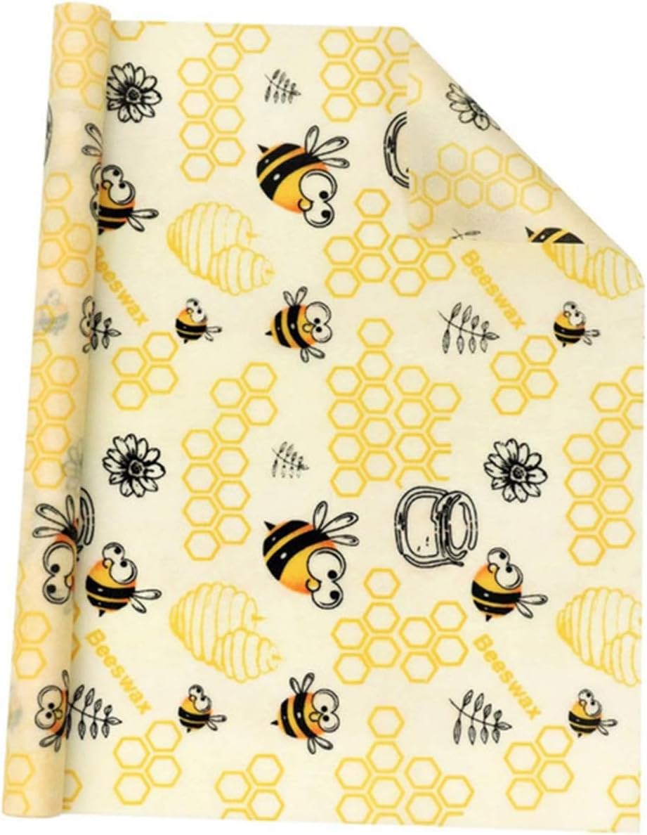 Reusable Beeswax Wrap 13” x 40” Food Wrappers Cotton Bread Sandwich Wrapper for Kitchen Storage Gifts with Cute Patterns (Honey) Reusable Beeswax Wrap 13” x 40” Food Wrappers Cotton Bread Sandwich Wrapper for Kitchen Storage Gifts with Cute Patterns (Honey)