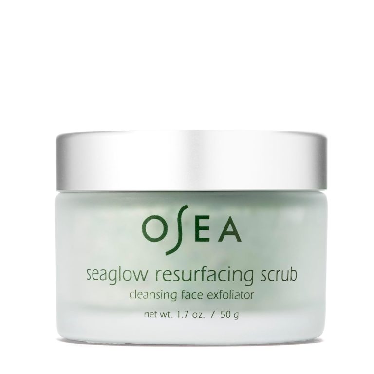 OSEA Seaglow Resurfacing Face Cleanser and Scrub 1.7oz – Facial Scrub – Facial Cleanser – 2-in1 Face Scrub & Cleanser for All Skin Types – Facial Exfoliator and Cleanser – Clean Beauty – Vegan