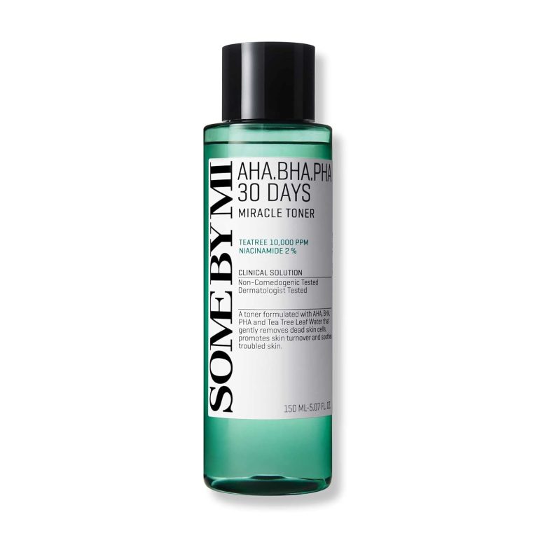 SOME BY MI AHA BHA PHA 30 Days Miracle Toner – 5.07Oz, 150ml – Mild Exfoliating Skin Prep Korean Toner for All Skin Types – Daily Blackhead Removing Pore Minimizer for Face Texture – Korean Skin Care