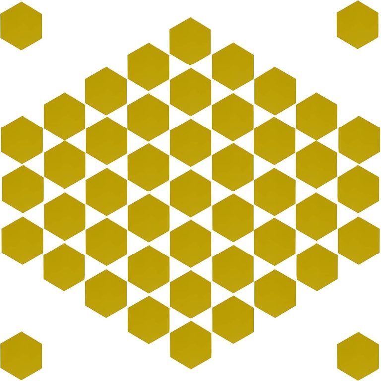 50Pcs Mirrors Mosaic Tiles for Craft Bulk, Silver Mirror Tiles Self Adhesive Hexagon Acrylic Tiles for DIY Art Wall Home Mirror Projects Supplies,46 x 40mm