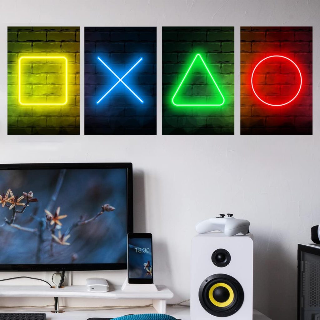 Neon Video Game Wall Decal Gaming Wall Sticker Decor Boy Gamer Wall Stickers Game Wall Decor for Boys Room Video Game Wall Art Gaming Pictures for Wall Playroom Decor Neon Video Game Wall Decal Gaming Wall Sticker Decor Boy Gamer Wall Stickers Game Wall Decor for Boys Room Video Game Wall Art Gaming Pictures for Wall Playroom Decor