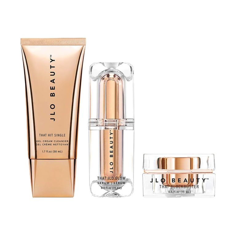 JLO BEAUTY That JLo Starter Kit | Includes Serum, Cleanser, and Cream, Gently Tightens, Clears, and Hydrates for Smooth, Radiant Skin