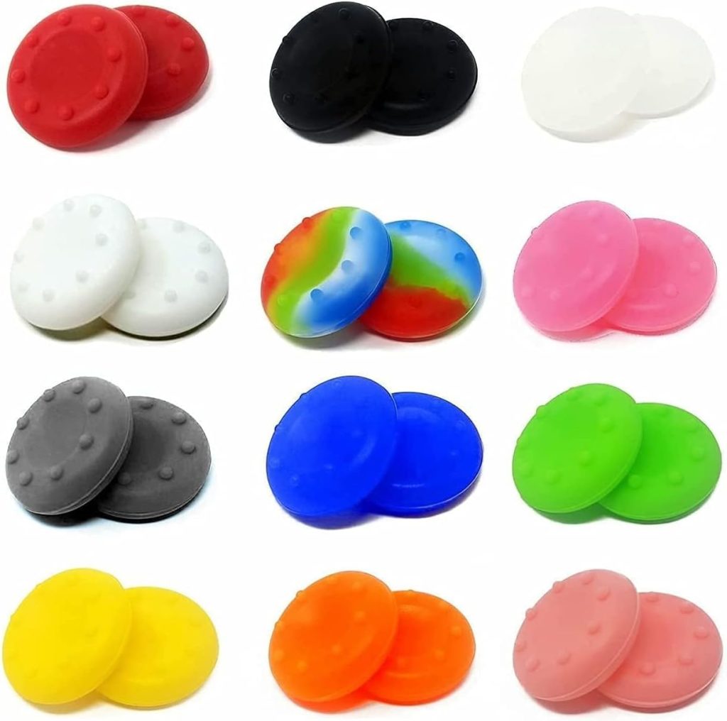 24 PCS Silicone Thumb Grips Cap Cover,Joystick Silicone Accessories Replacement Parts for PS4, PS5, Xbox 360, Xbox One, Xbox Series X/S Controller 24 PCS Silicone Thumb Grips Cap Cover,Joystick Silicone Accessories Replacement Parts for PS4, PS5, Xbox 360, Xbox One, Xbox Series X/S Controller