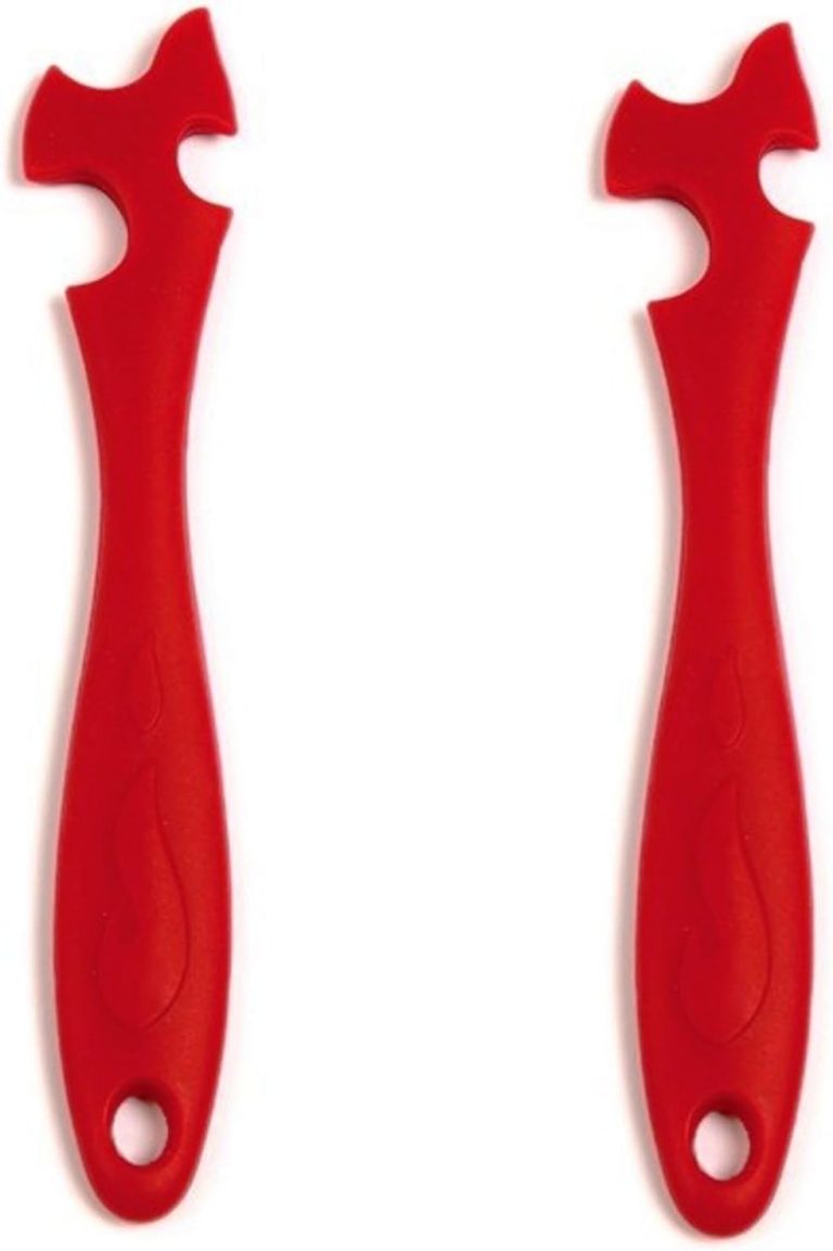 Norpro 1229 Silicone Oven Rack Push/Pull, Red (2)