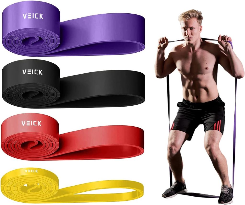 VEICK Resistance Bands for Working Out, Exercise Bands, Workout Bands, Pull Up Assistance Bands, Long Heavy Stretch Bands Set for Men and Women, Power Weight Gym at Home Fitness Equipment VEICK Resistance Bands for Working Out, Exercise Bands, Workout Bands, Pull Up Assistance Bands, Long Heavy Stretch Bands Set for Men and Women, Power Weight Gym at Home Fitness Equipment