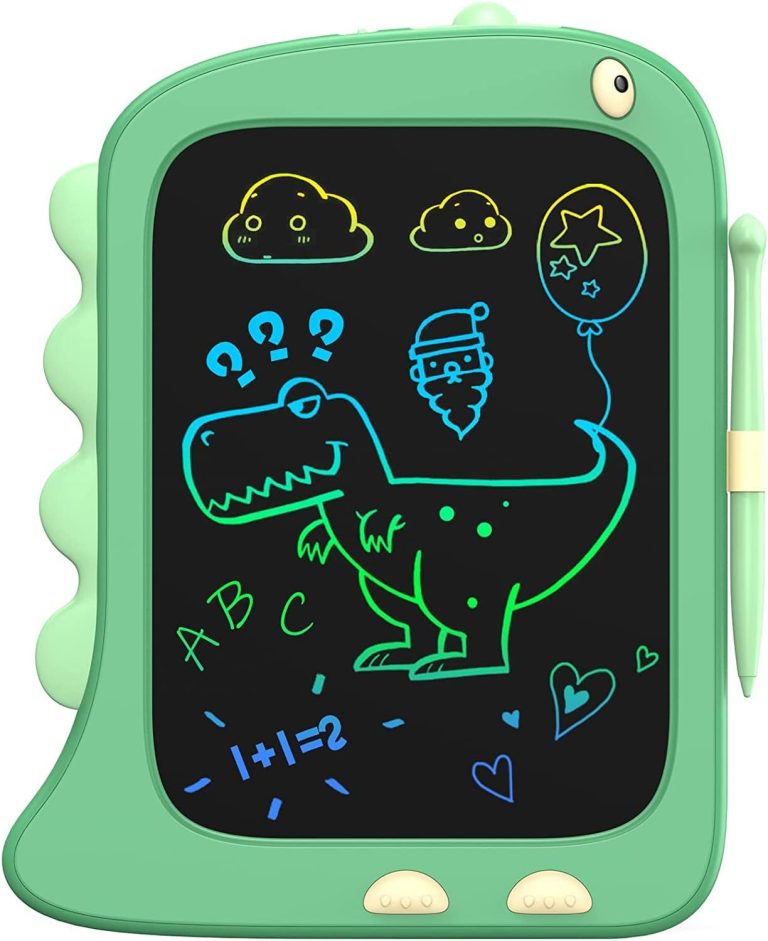 ORSEN 8.5 Inch LCD Doodle Board Tablet Toy – Green Dinosaur Drawing Pad for Kids 2-6 Years Old – Christmas and Birthday Gifts