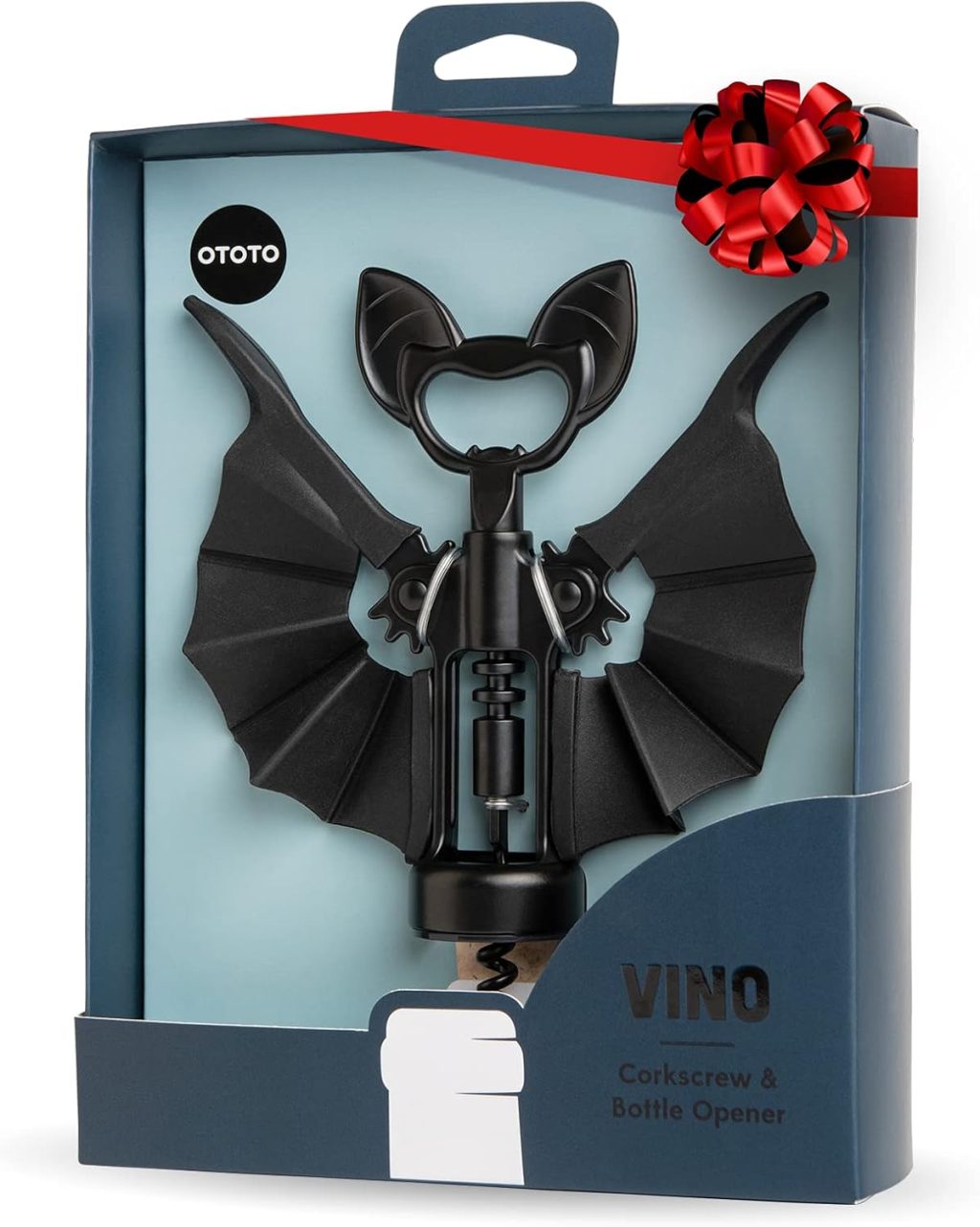 OTOTO 2-in-1 Wine & Beer Opener, Goth Halloween Gifts, Gothic Wine Accessories & Gifts for Wine Lovers, Spooky Corkscrew Bottle Opener, Wine Accessories, Wine Gifts, Cool Kitchen Gadgets (Vino) OTOTO 2-in-1 Wine & Beer Opener, Goth Halloween Gifts, Gothic Wine Accessories & Gifts for Wine Lovers, Spooky Corkscrew Bottle Opener, Wine Accessories, Wine Gifts, Cool Kitchen Gadgets (Vino)