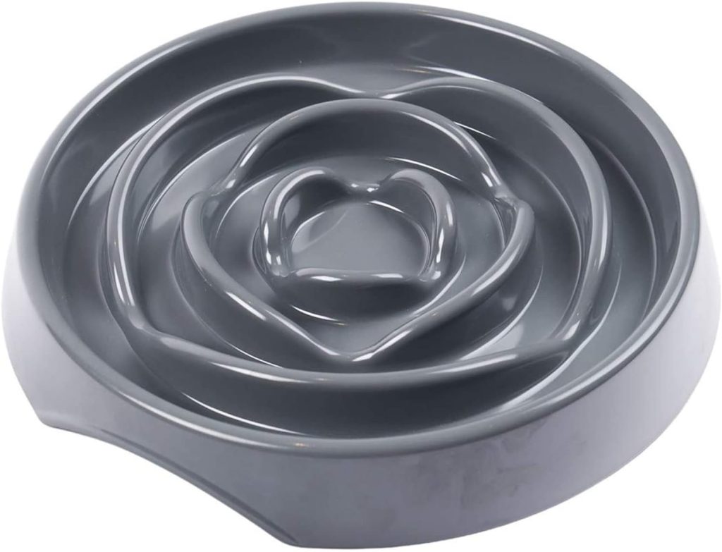 Messy Mutts Interactive Slow Feeder | Puzzle Slow Feeder Dog or Cat Bowl | Enrichment Food Dish to Slow Eating, Prevent Bloating | 8” x 1.3” | 1.75 Cup | Cool Grey Messy Mutts Interactive Slow Feeder | Puzzle Slow Feeder Dog or Cat Bowl | Enrichment Food Dish to Slow Eating, Prevent Bloating | 8” x 1.3” | 1.75 Cup | Cool Grey