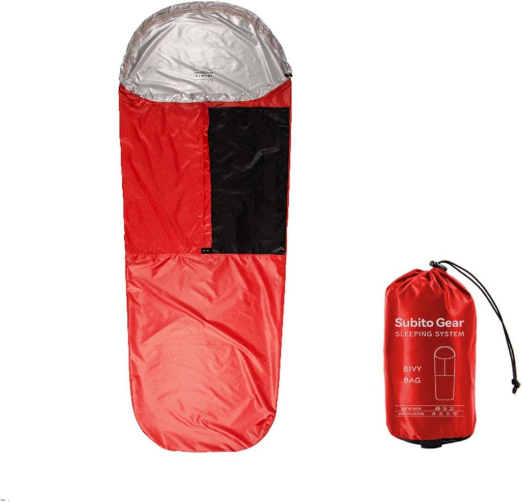Bivy Sack, Waterproof Sleeping Bags Ventilate Bivy Bag, Lightweight Outdoor Survival Gear – for Adventure, Camping & Emergency Bivy Sack, Waterproof Sleeping Bags Ventilate Bivy Bag, Lightweight Outdoor Survival Gear – for Adventure, Camping & Emergency
