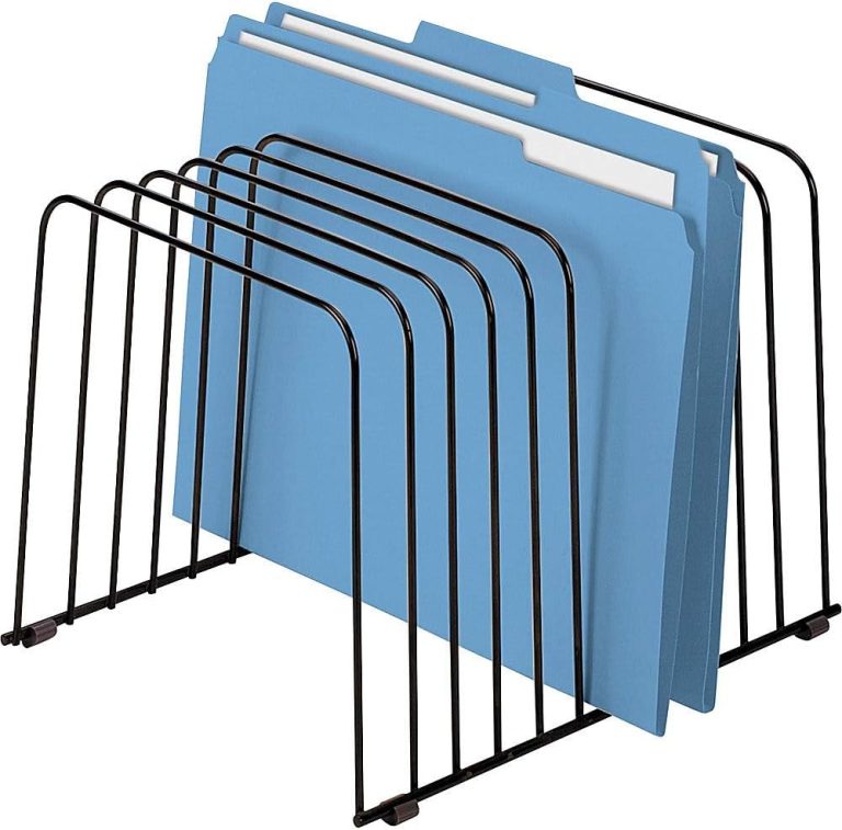 Fellowes 72112 Desktop Organizer, 11 Sections, Wire, 9″ x 11-3/8″ x 8″, Black