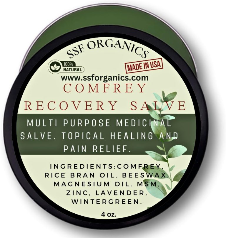 Comfrey Recovery Salve – Super Concentrate All Purpose Comfrey Salve – Ultra Potency (4 oz. Comfrey Salve)
