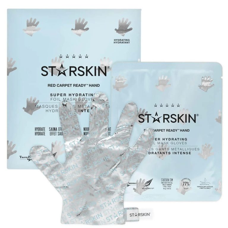 STARSKIN Repairing Hand Mask, Award Winning Moisturizing Gloves with Coconut, Shea Butter & Macademia Oil, Deep Hydration, Red Carpet Ready