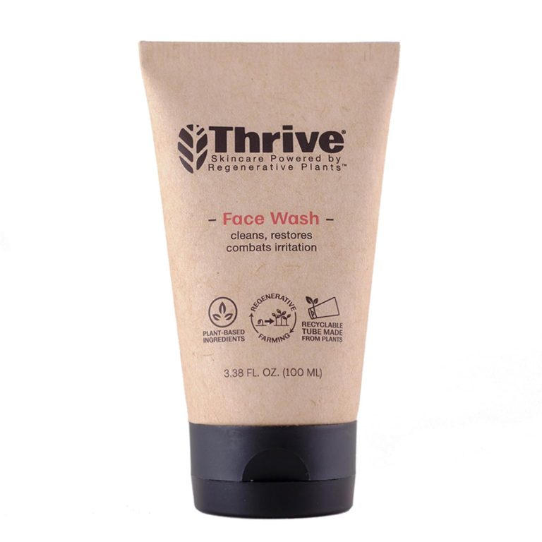 Thrive Natural Care Face Wash Gel – Daily Facial Cleanser – Gently Cleanses Face Without Over Drying – Vegan