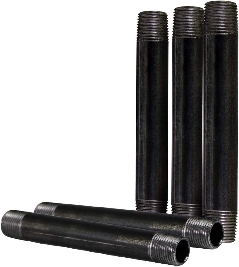 Everflow Supplies NPBL2012-5 Black Nipple Pipe