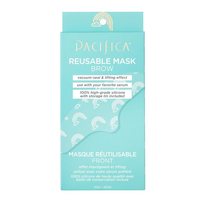 Pacifica Reusable Mask – Brow Silicone Mask for Smoothing Fine Lines & Wrinkles, Use with Serum, Fragrance-Free, Vegan & Cruelty-Free, 1 Piece