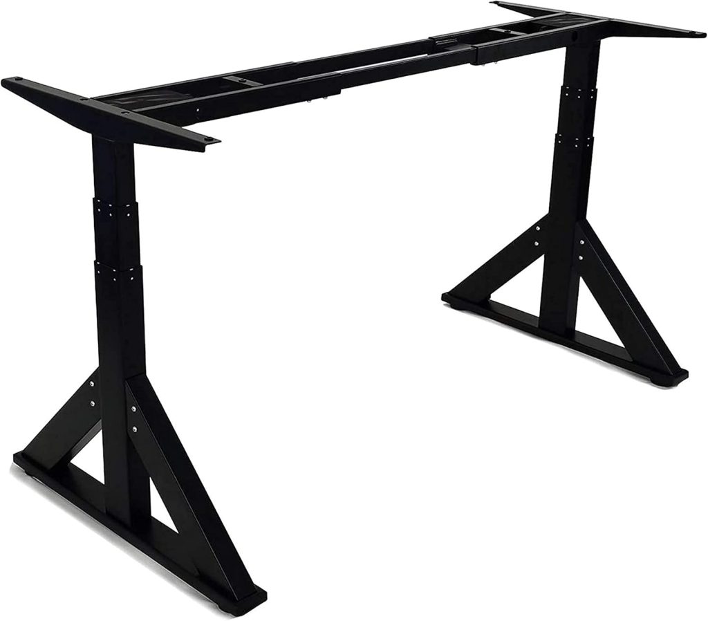 VWINDESK VJ205 Electric Height Adjustable Sitting Standing Desk Frame Sit Stand – Dual Motors 3 Stages Motorized Desk Base Only, Black VWINDESK VJ205 Electric Height Adjustable Sitting Standing Desk Frame Sit Stand – Dual Motors 3 Stages Motorized Desk Base Only, Black