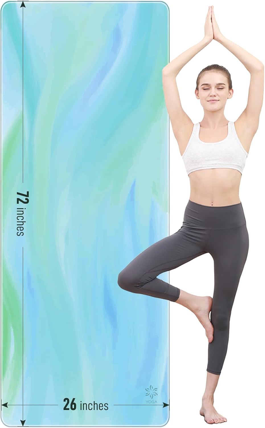 Sportneer Yoga Mat – 72” x 26” x 4mm Thick Extra Long and Wide Non Slip Exercise & Fitness Mat for for All Types of Yoga, Pilates & Floor Workouts, Home Gym Studio, (Gradient Blue) – (Gradient Pink) Sportneer Yoga Mat – 72” x 26” x 4mm Thick Extra Long and Wide Non Slip Exercise & Fitness Mat for for All Types of Yoga, Pilates & Floor Workouts, Home Gym Studio, (Gradient Blue) – (Gradient Pink)