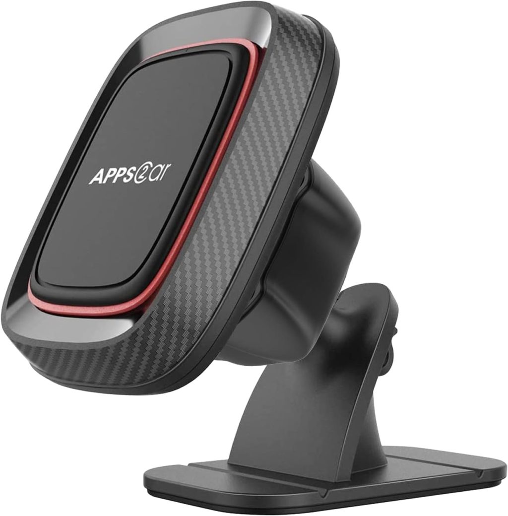 APPS2Car Magnetic Phone Holder for Car, Dashboard Magnetic Car Mount, 360° Rotation Car Magnetic Phone Mount with Strong VHB Adhesive, for All Cell Phones APPS2Car Magnetic Phone Holder for Car, Dashboard Magnetic Car Mount, 360° Rotation Car Magnetic Phone Mount with Strong VHB Adhesive, for All Cell Phones