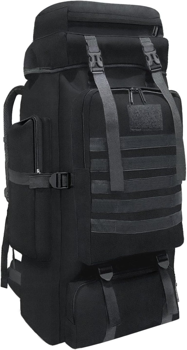 Wesoke 80L 100 Liters Camping Hiking Backpack for Men Women, Waterproof Extra Large Outdoor Travel Military Tactical Rucksack