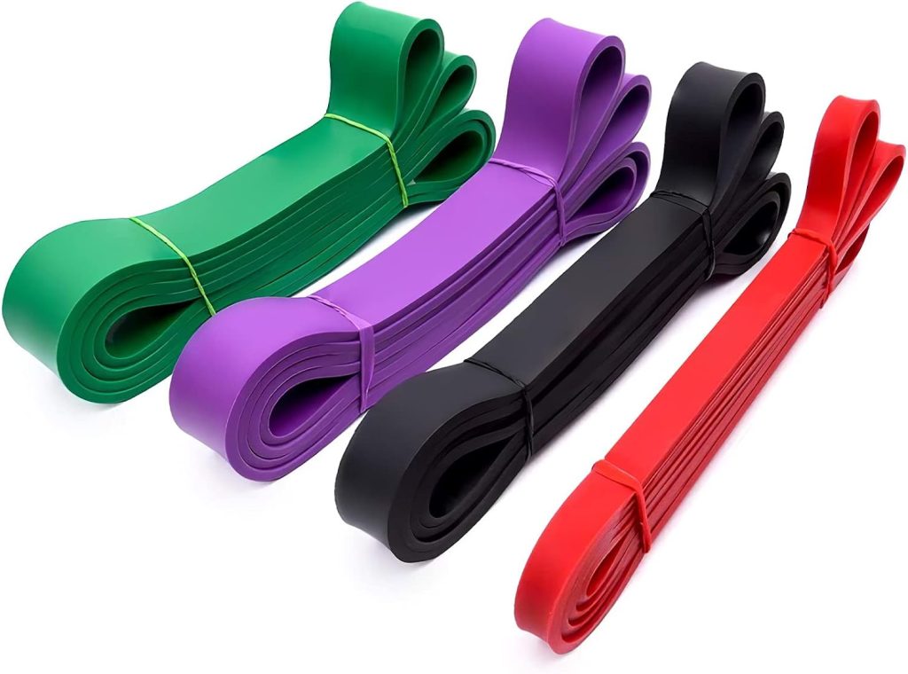 Pull Up Resistance Bands Set of 4 for Men and Women, Assistance Band for Exercise for Resistance Training Powerlifting, Gyms, Mobility Home Fitness, with Carrying Bag(4pcs) Pull Up Resistance Bands Set of 4 for Men and Women, Assistance Band for Exercise for Resistance Training Powerlifting, Gyms, Mobility Home Fitness, with Carrying Bag(4pcs)