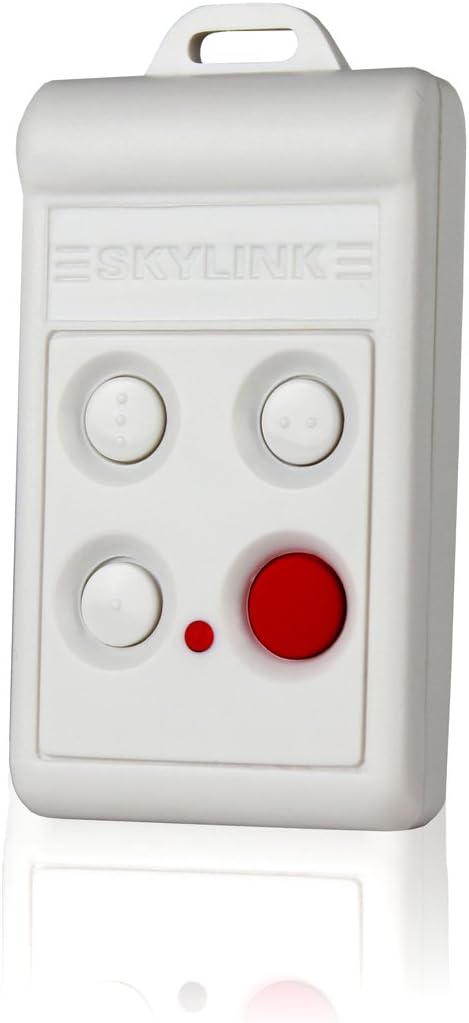 Skylink 4B-434W Security Keychain Hand Held Remote Control Transmitter | Affordable, Easy to program DIY Accessory for SC Series Systems.