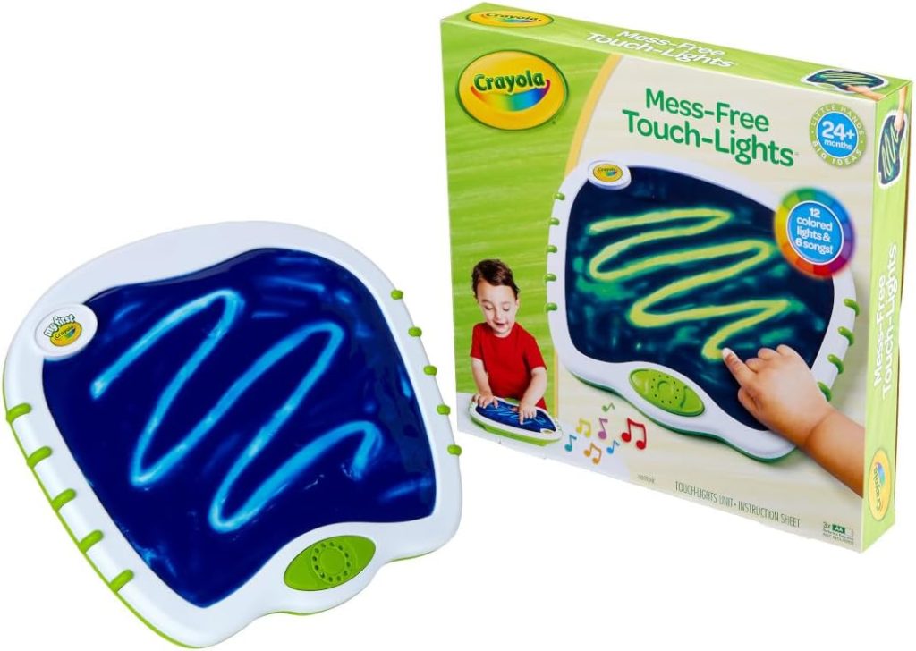 Crayola Toddler Touch Lights, Musical Toy, Sensory Board, Sensory Toys for Toddlers, Mess Free Finger Painting, for Toddlers, 2+ Crayola Toddler Touch Lights, Musical Toy, Sensory Board, Sensory Toys for Toddlers, Mess Free Finger Painting, for Toddlers, 2+
