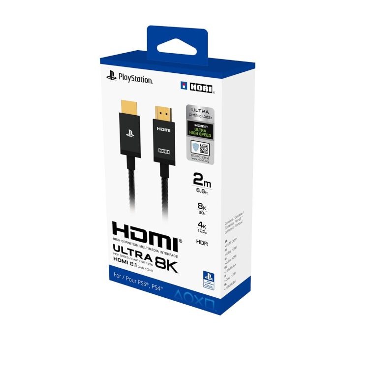 HORI Ultra High Speed HDMI Cable for PlayStation® 5 – Officially Licensed by Sony
