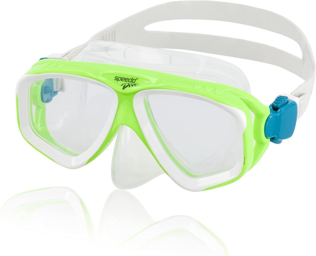 Speedo Kids’ Swim Snorkel Dive Mask Anti-Fog with Nose Cover Adventure Series Speedo Kids’ Swim Snorkel Dive Mask Anti-Fog with Nose Cover Adventure Series