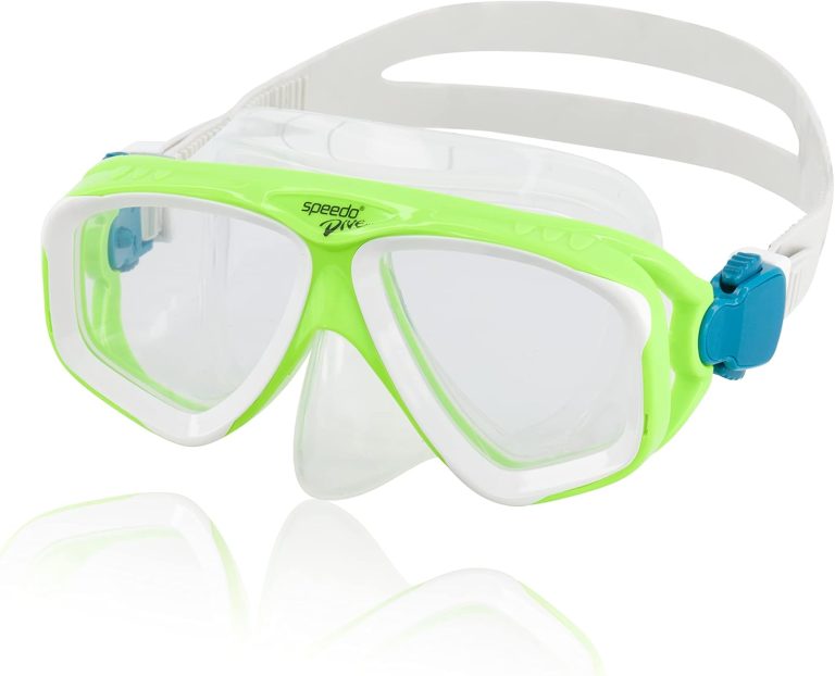 Speedo Kids’ Swim Snorkel Dive Mask Anti-Fog with Nose Cover Adventure Series