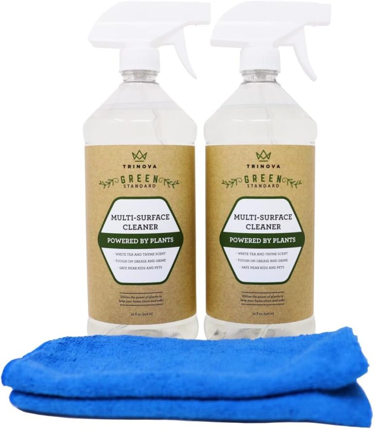 TriNova Natural All Purpose Cleaner 2 Pack 32 Oz Bottles – Safe & Effective Kitchen, Bathroom & Home Cleaner – Powered by Plants, Organic Cleaner Spray