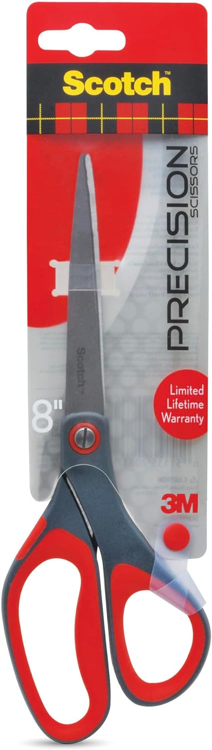 Scotch 8″ Precision Scissors, Great for Everyday Use (1448)