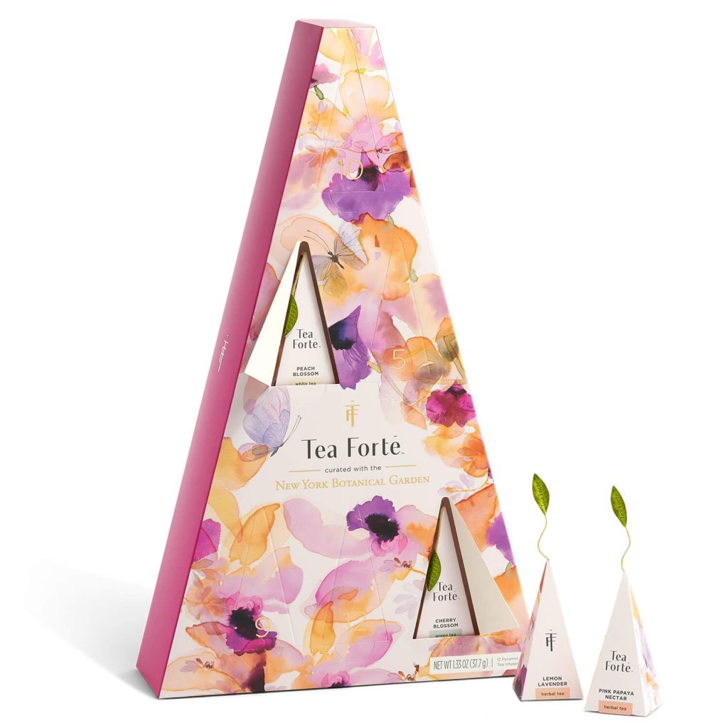 Tea Forte Mariposa Advent Calendar, 12 Days of Blissful Tea, Tea Gift Set of 12 Infuser Tea Bags with Numbered Doors, Variety Pack of Assorted Premium Loose Leaf Tea Bags Tea Forte Mariposa Advent Calendar, 12 Days of Blissful Tea, Tea Gift Set of 12 Infuser Tea Bags with Numbered Doors, Variety Pack of Assorted Premium Loose Leaf Tea Bags