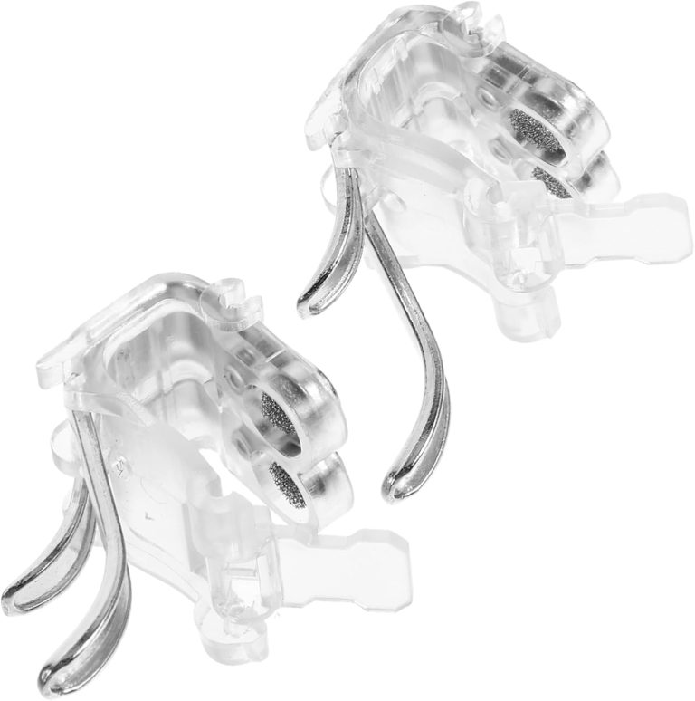 OSALADI 1 Pair Mobile Game Controller Cell Phone Game Controller Phone Triggers Game Handle Accessories Phone Trigger for Gaming Mobile Game Trigger Mobile Controller Trigger Rubber Silver