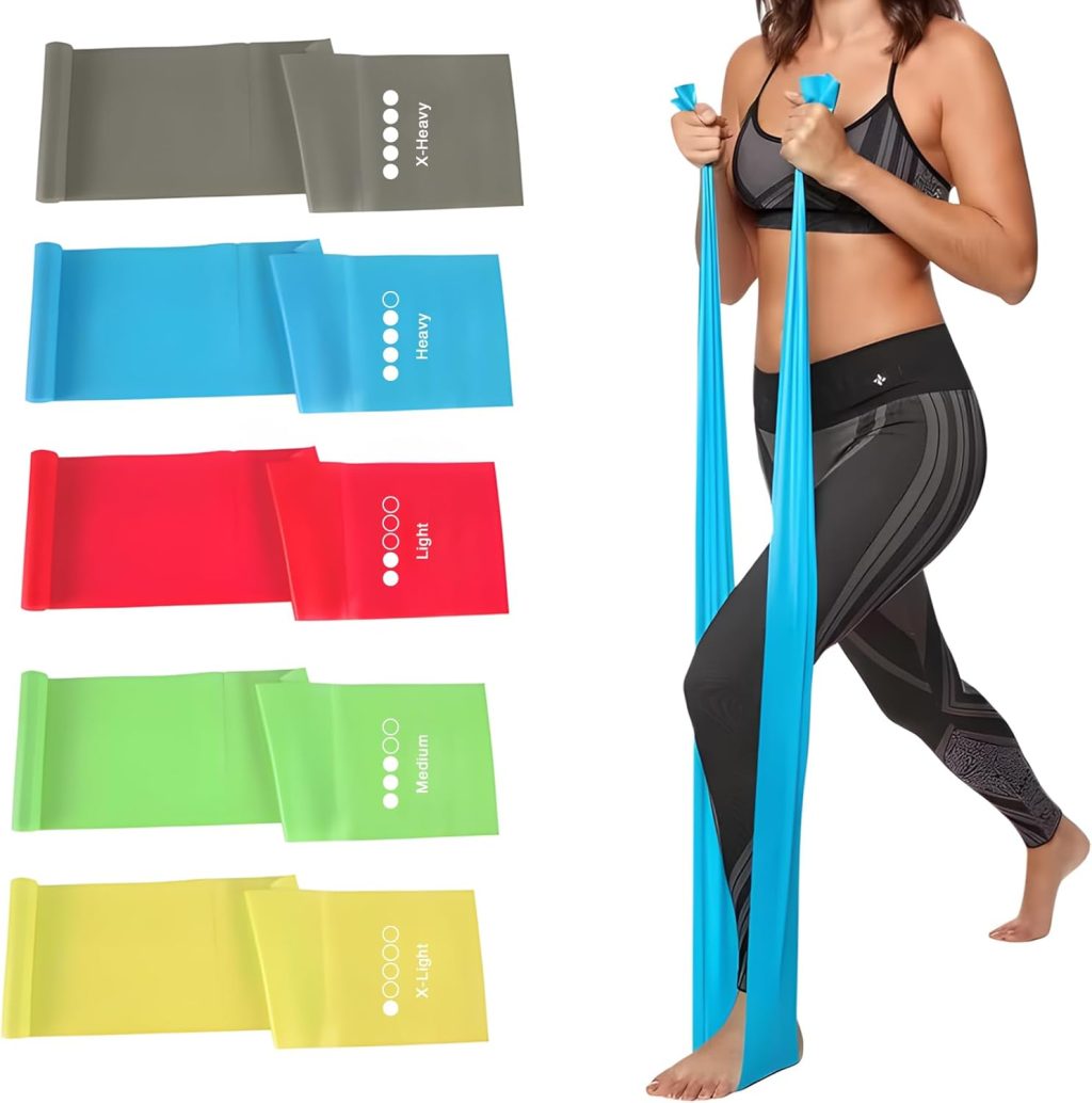 TISSCARE Resistance Bands Exercise Bands for Yoga, Pilates and Fitness, Home Workout Strength Bands for Women Men TISSCARE Resistance Bands Exercise Bands for Yoga, Pilates and Fitness, Home Workout Strength Bands for Women Men