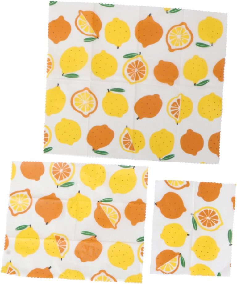 minkissy 3pcs Beeswax Paper Beewax Wraps Making Beeswax Wraps Beeswax Covers Cheese Beeswax Oil Proof Wax Paper Sandwich Paper Beewax Wrapping Wraps Fabric Food Household