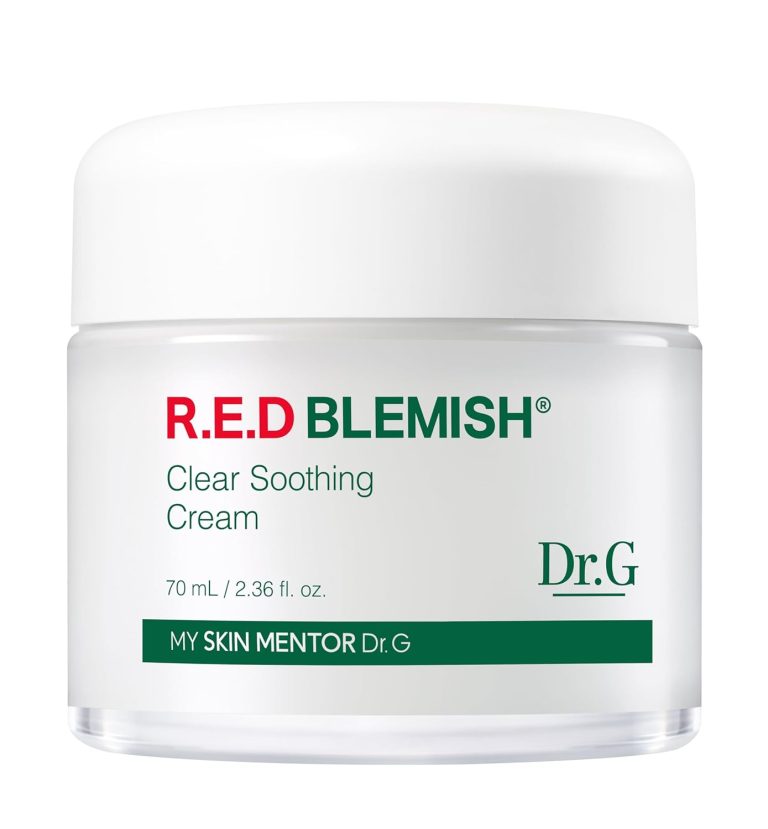 Dr.G Red Blemish Clear Soothing Korean Moisturizer Face Cream, 70ml – Cica Cream, Korean Skin Care Moisturizer, Korean Face Moisturizer, Facial Moisturizer, Korean Skincare, K Beauty Skincare Coreano