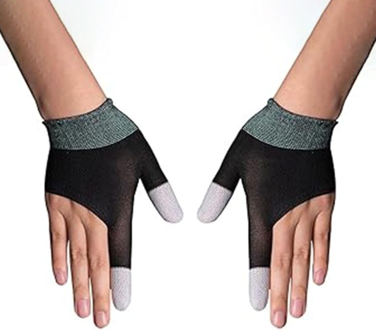 Gloves, Ultra-Thin Mobile Gaming Gloves，Anti-Sweat Mobile Finger Sleeve Breathable for High-Ranking Players Mobile Game Streamer