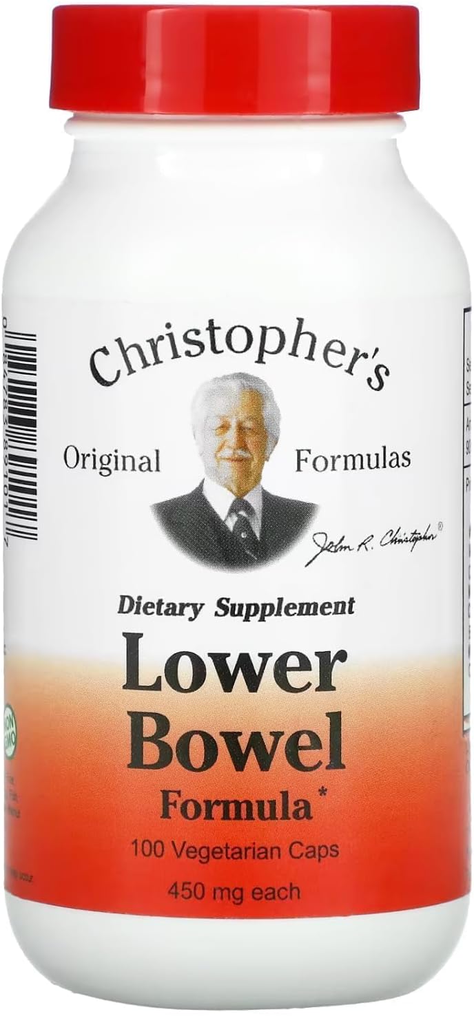 Christopher’s Original Formulas Lower Bowel Cleanse Formula Capsules – Herbal Laxative Colon Cleanse and Gut Cleanse 100 ct.
