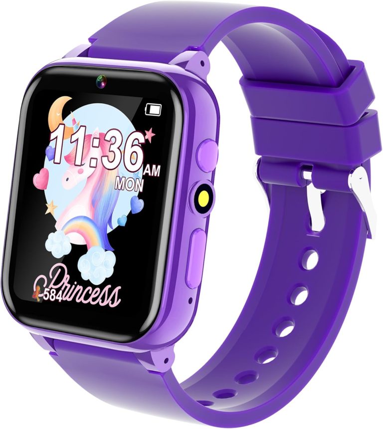 Kids Watch for Girls Ages 3-12, Girls Toy Watch with 26 Games Step Counter Pedometer Learning Card Audio Book Educational Watch for Girls, Toys for Girls Birthday Gift Ideas