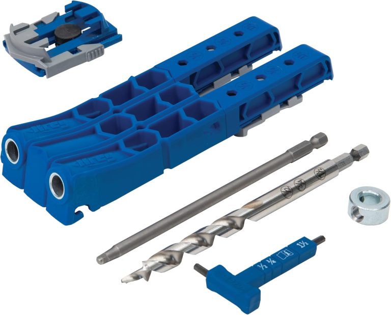 Kreg KPHJ320 Pocket-Hole Jig 320 – Small, Durable Jig for Tight Spaces – Create Rock-Solid Joints – Adjustable Drill Guides – For Materials 1/2″-1 1/2″ Thick – Holiday Home Improvement Gifts for Him