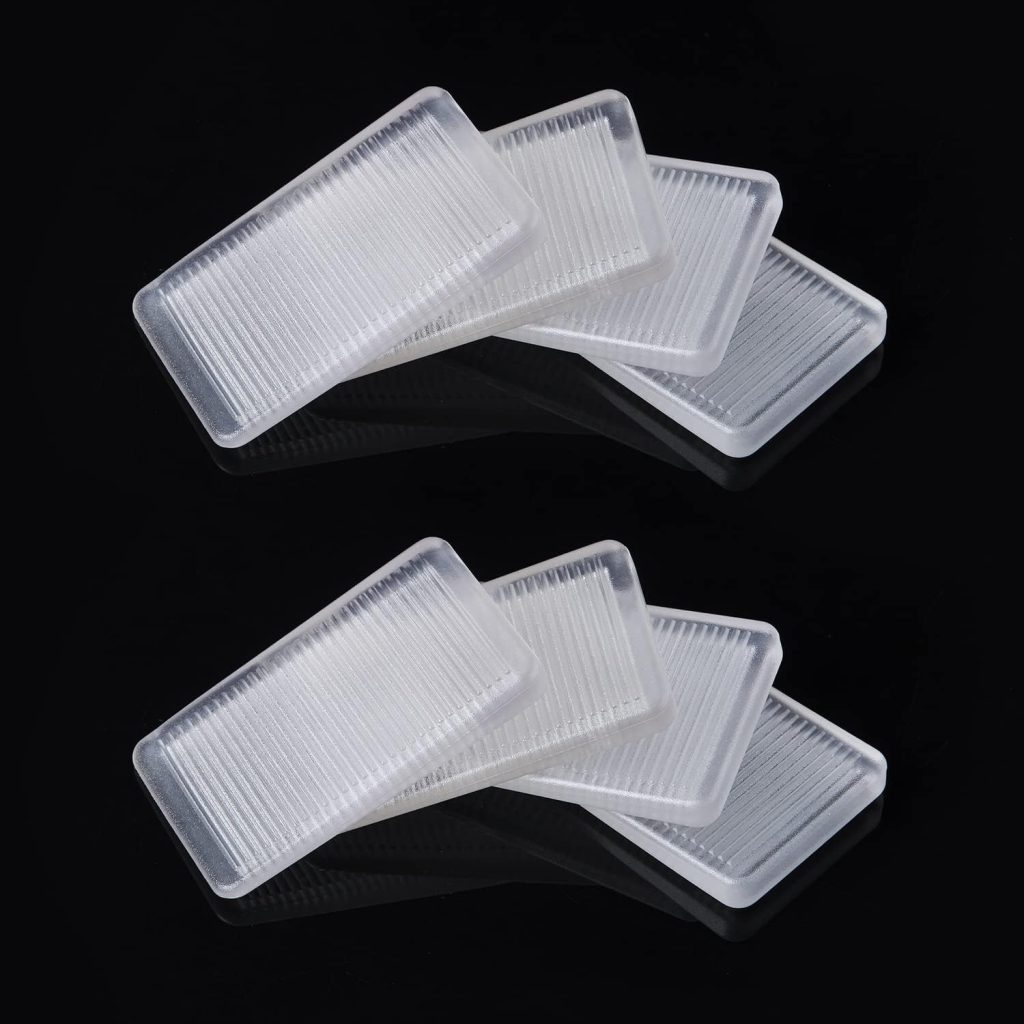 8 Pcs Rubbery Clear Table Shims, Level Wedge for Home Improvement, Table Shims, Bed Shims, Toilet Shims, Home Improvement DIY Wedge Levelers (5mm) 8 Pcs Rubbery Clear Table Shims, Level Wedge for Home Improvement, Table Shims, Bed Shims, Toilet Shims, Home Improvement DIY Wedge Levelers (5mm)