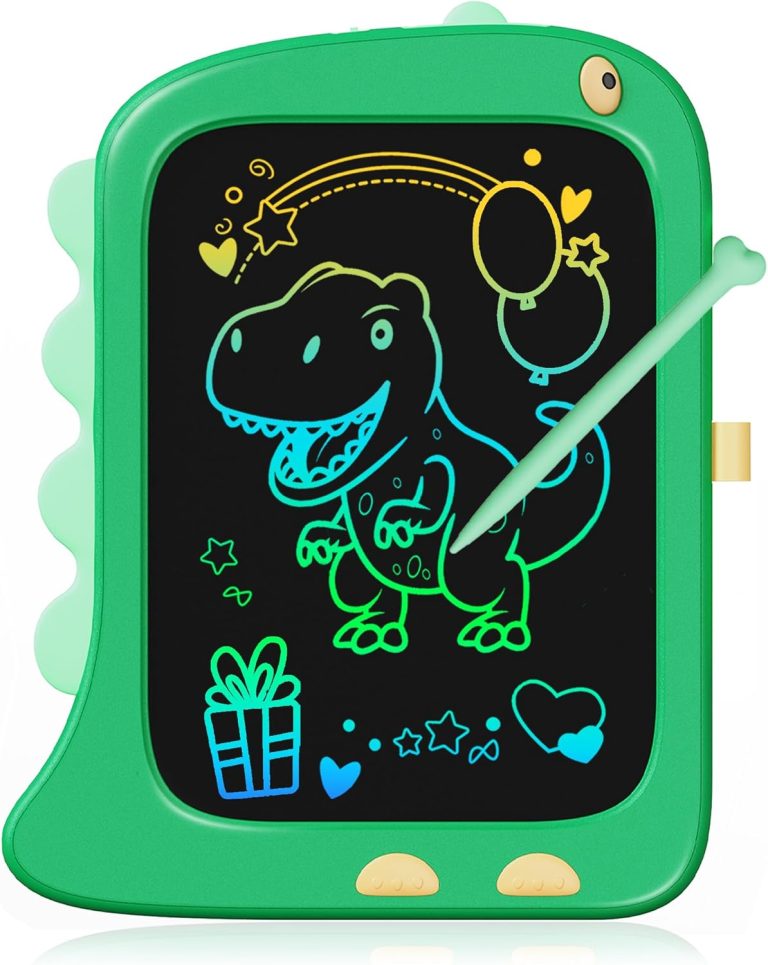KOKODI LCD Writing Tablet Doodle Board, 3 4 5 6 Year Old Boys Toys Gifts, 8.5 Inch Drawing Pad Airplane Travel Road Trip Essentials, Dinosaur Toddler Kids Games Birthday Christmas Stocking Stuffers