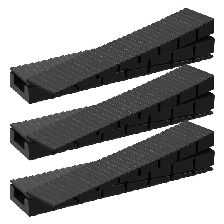 Composite Shims for Indoor/Outdoor Use, 40 Pack Heavy Duty Never Rot Plastic Wedge Shims for Leveling, DIY Furniture Levelers for Home Improvement, Table, Furniture, Doors, Windows, Sheds, Toilet