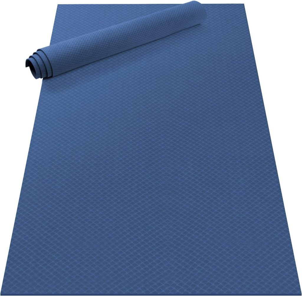 Odoland Large Yoga Mat for Pilates Stretching Home Gym Workout, Extra Thick Non Slip Exercise Mat, Extra Wide Fitness Mat for Men and Women, Mutil-size x 1/4” Thick Odoland Large Yoga Mat for Pilates Stretching Home Gym Workout, Extra Thick Non Slip Exercise Mat, Extra Wide Fitness Mat for Men and Women, Mutil-size x 1/4” Thick