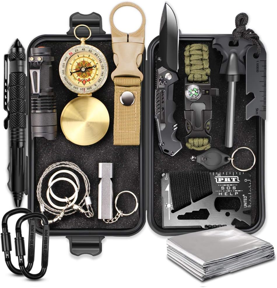 EMDMAK Gifts for Men Dad Husband Boyfriend, Survival Gear and Equipment 15 in 1, Outdoor Emergency Survival Kit, Camping Hunting Fishing Christmas Birthday Gifts Ideas for Him Teen Boy Cool Gadget EMDMAK Gifts for Men Dad Husband Boyfriend, Survival Gear and Equipment 15 in 1, Outdoor Emergency Survival Kit, Camping Hunting Fishing Christmas Birthday Gifts Ideas for Him Teen Boy Cool Gadget